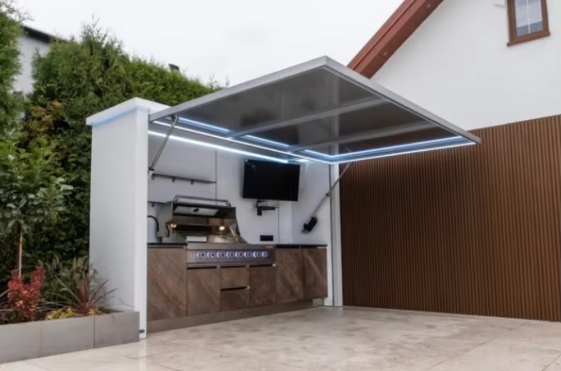 ชุดเฟอร์นิเจอร์ครัวกลางแจ้งแบบ - Smart Garden Sheds บทวิจารณ์และราคา