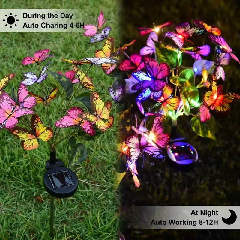พลังงานแสงอาทิตย์ LED สวนผีเสื - Smart Garden Ornaments บทวิจารณ์และราคา