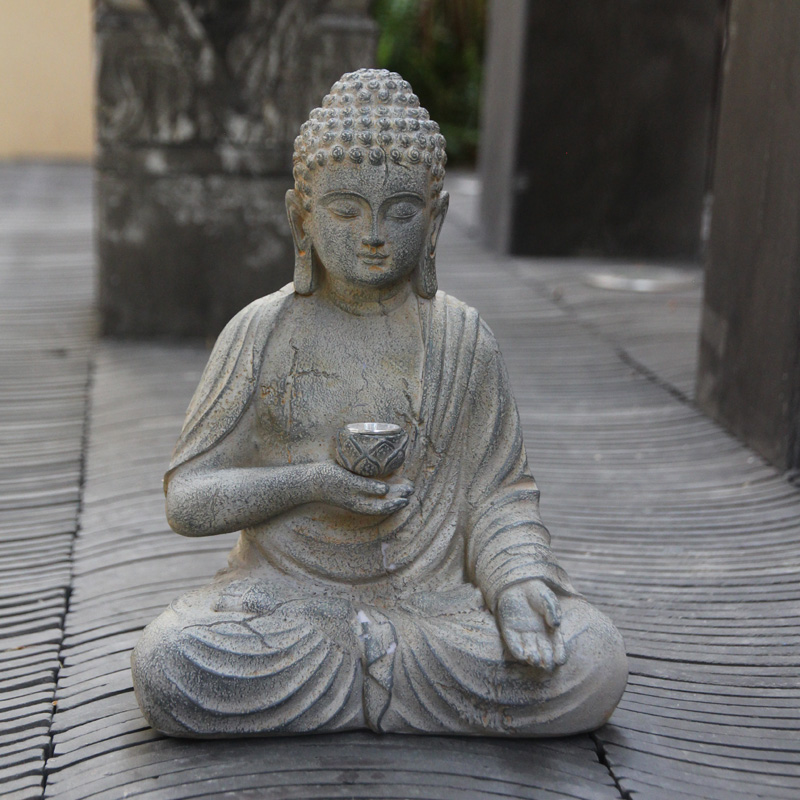 เรซิ่นพลังงานแสงอาทิตย์พระพุทธ - Smart Garden Ornaments บทวิจารณ์และราคา