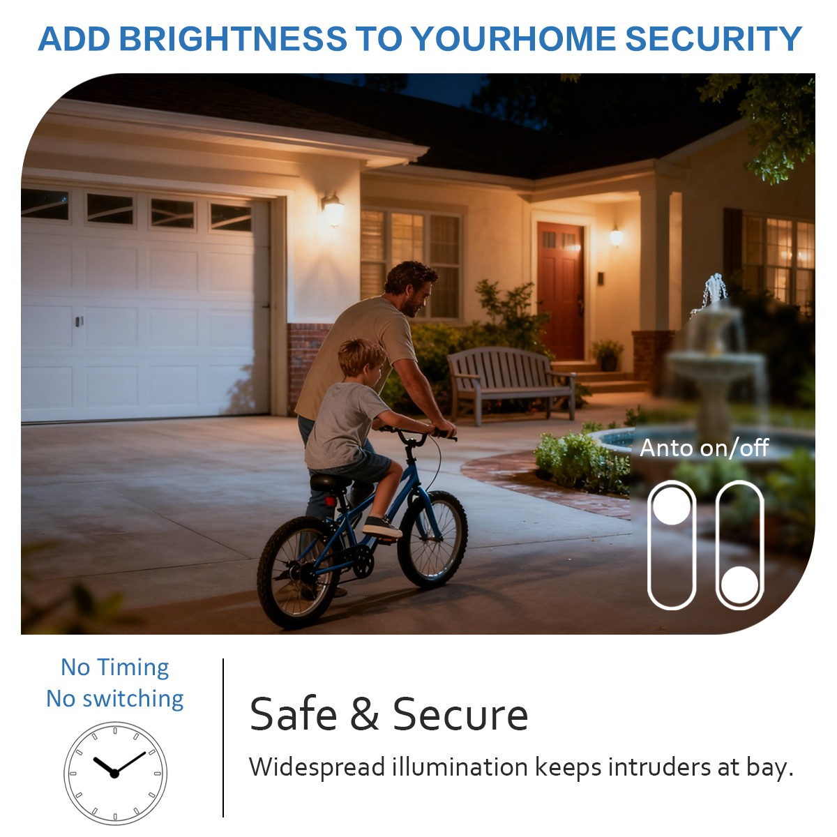 หลอดไฟ LED อัตโนมัติเปิด-ปิด 1 - Smart Garden Led Lights บทวิจารณ์และราคา